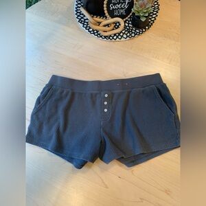 Auden gray waffle sleep shorts size Large